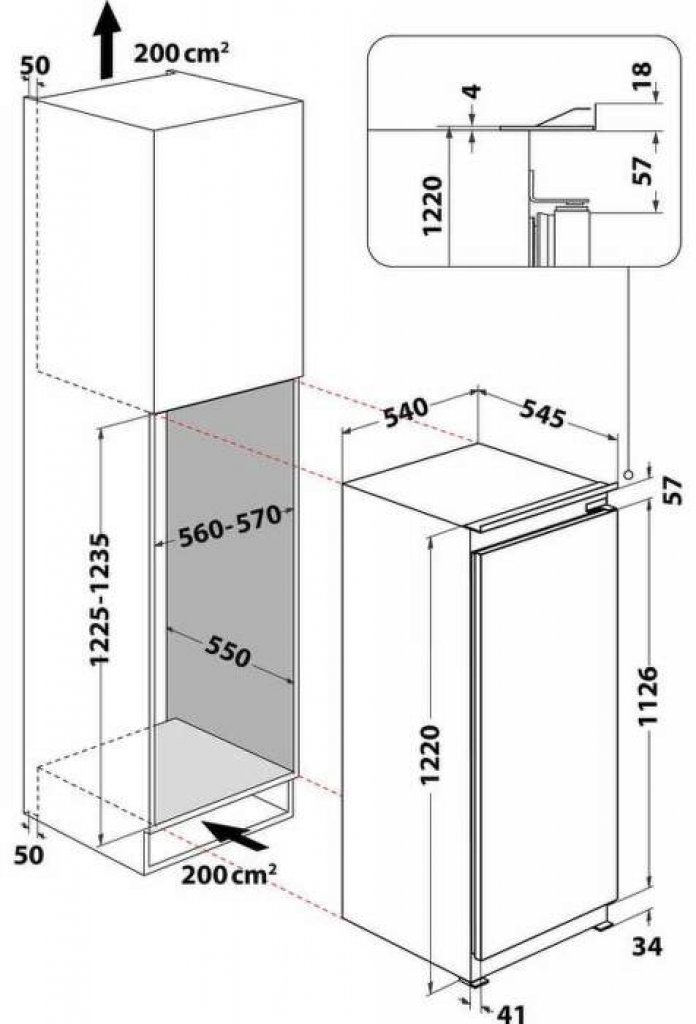 Whirlpool ARG 7182 Chladnička