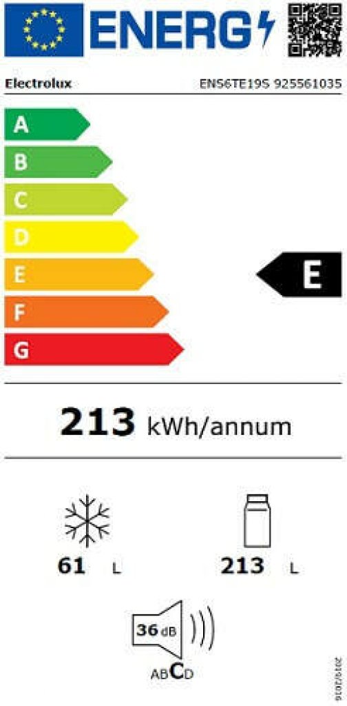 Electrolux ENS6TE19S Chladnička