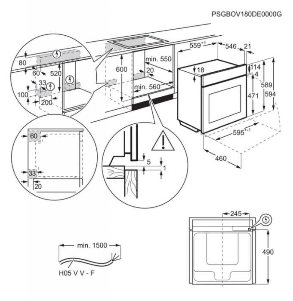 Electrolux EOE7P31Z Rúra