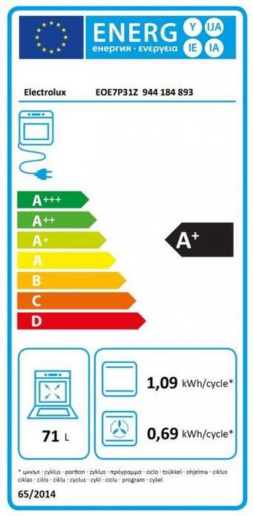 Electrolux EOE7P31Z Rúra