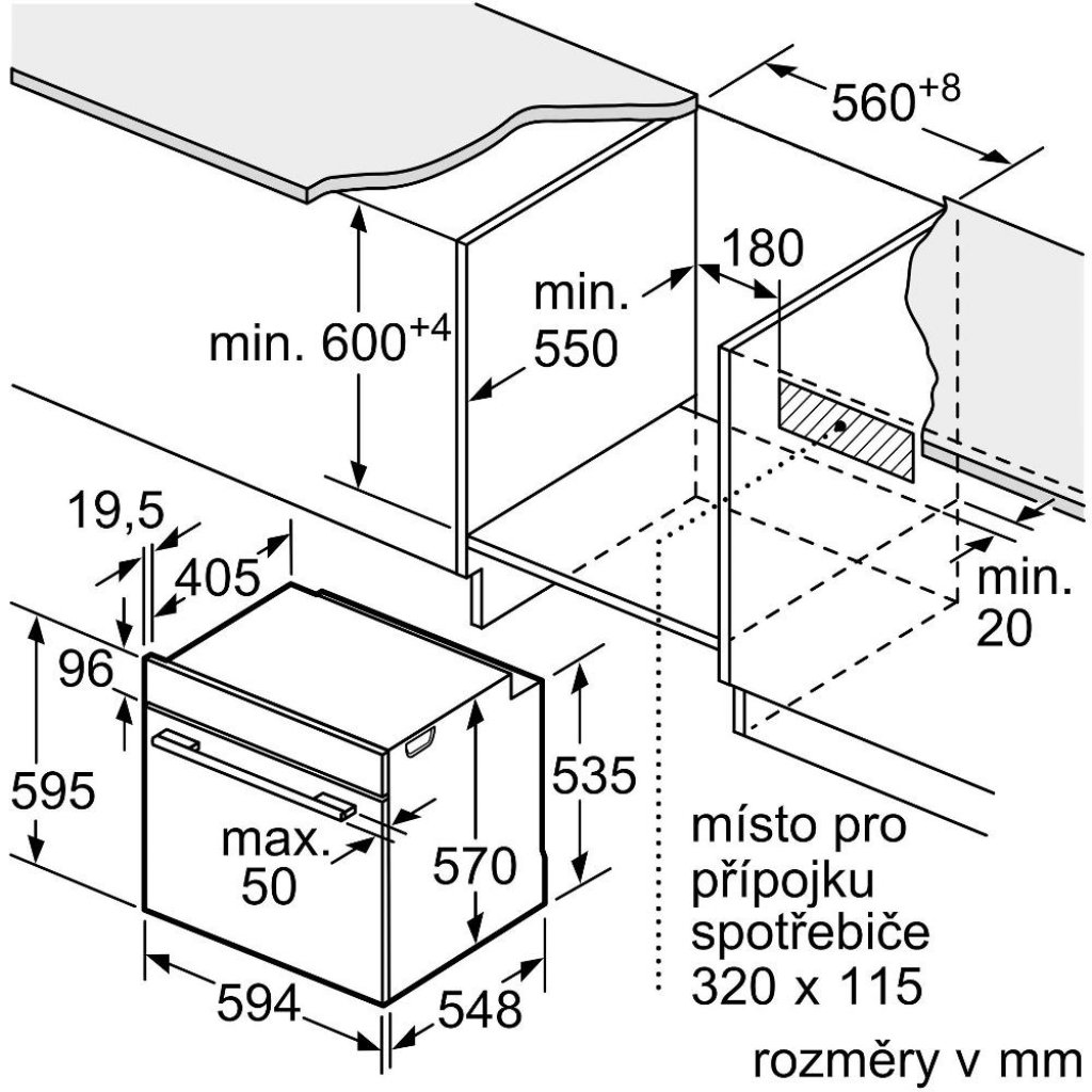 Bosch HBG539EB3 Rúra