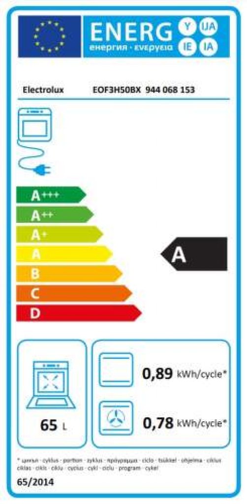 Electrolux EOF3H50BX Rúra