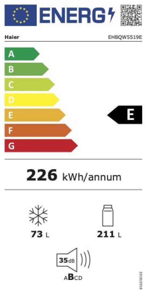 Haier EHBQW5519E Chladnička